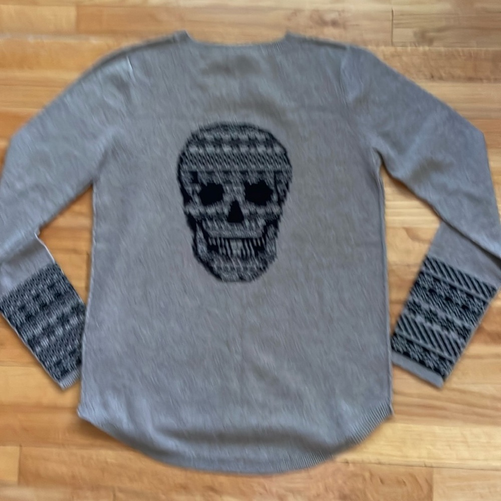 Skull Cashmere Skull Crew Neck Sweater - Size Small wool/cashmere B18